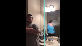 Guy Creates A Mirror Reflection Of Himself With The Time Warp Scan And It Ends Up Hilarious
