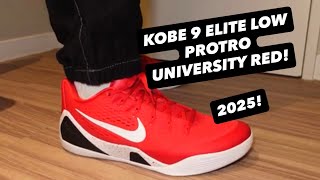Nike Kobe 9 Em Low Protro Elite University Red Shoe Review On Foot Sizing Tips