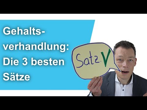 Gehaltsverhandlung: Die 3 besten Sätze // M. Wehrle