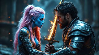 He Returned Her Lost Sword, It Burned in His Hand, And She Fell To Her Knees