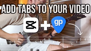 How to Add Guitar Tabs to Your Video Using CapCut & Guitar Pro | Easy Tutorial 🎸