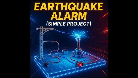 Make a DIY earthquake alarm at home !! 💡🚀. Simple and easy.