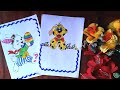 Beautiful border design for school project/how to make border design with colour paper/chart Paper