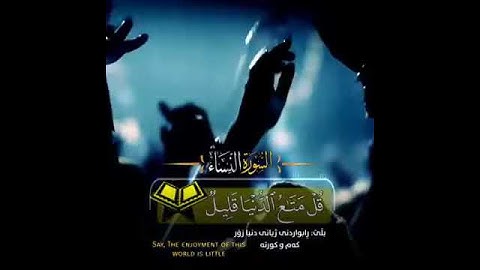 حالات واتس أب دينية القارئ الشيخ رعد محمد الكردي:سورة النساء
