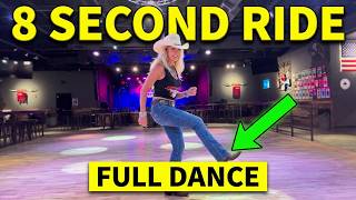 County Line Line Dance — Full Dance to 8 Second Ride by Chris LeDoux | Dr. Tina