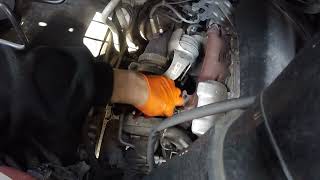 How to remove the starter Mercedes Sprinter 2020