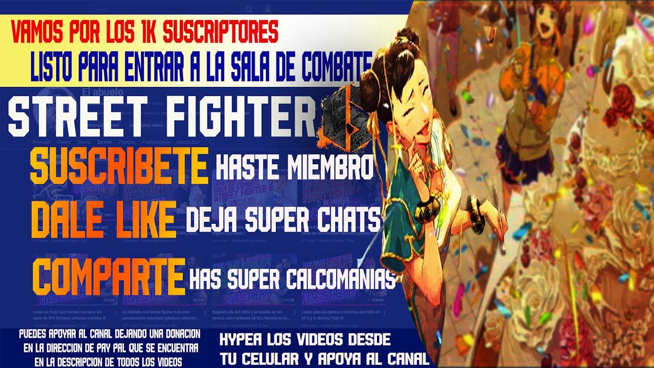 Pleitos chisme y riñas en salas de SF6 aqui ya hora pasael a ser parte de todo