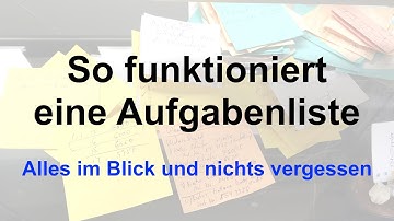 So funktioniert eine Aufgabenliste