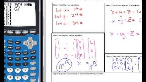 Matrix word problem example (11.12.2012)