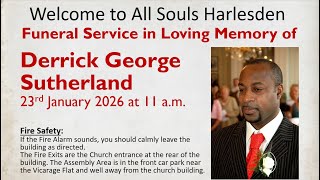 In Loving Memory of Derrick Sutherland - 23 January 2026