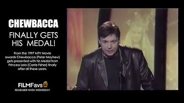 Remember When Chewbacca finally got his medal?