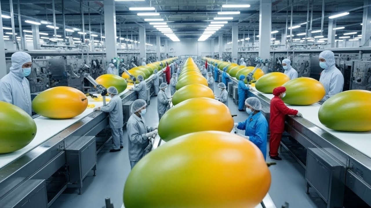 INSIDE a Dried Mango Factory β The Full Industrial Process Behind ...