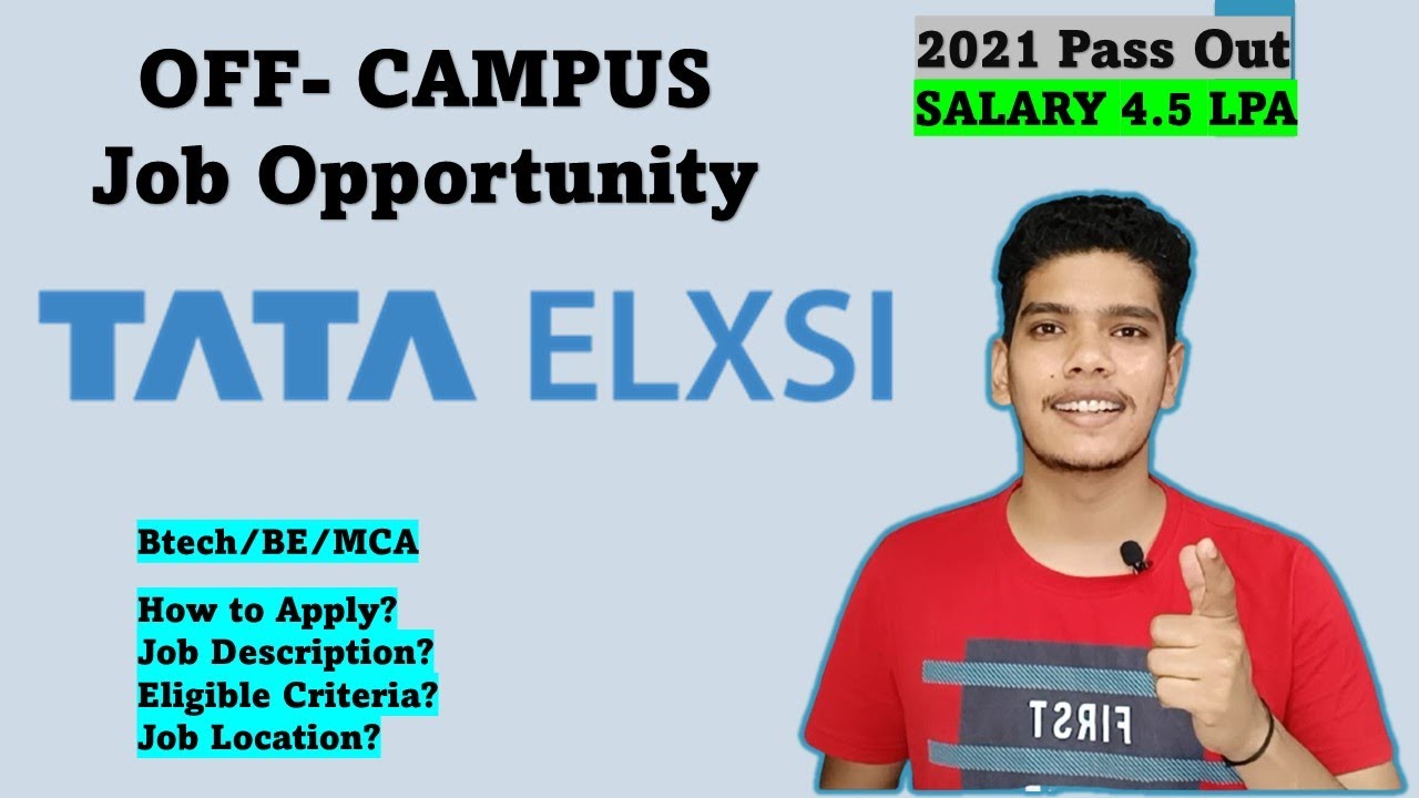 Tata Elxsi Recruitment | CTC -4.5 LPA | Graduate Engineer | Off Campus ...