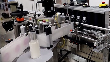 Labeling Various Water Bottles - TechLine Vertical Roller System