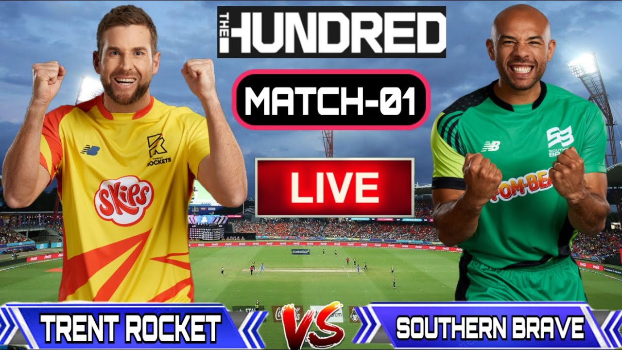 🔴The Hundred Live trt vs sob live Trent Rockets vs Southern Brave hundred 2023 live streaming
