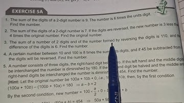 THE SUM OF A NUMBER OF TWO DIGITS AND THE NUMBER FORMED BY REVERSING THE DIGITS IS 110 AND THE 