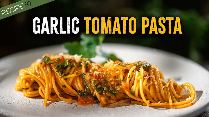 ONE PAN Garlic Tomato Pasta (15 Min)  Ultra-Silky Garlic Chili Sauce