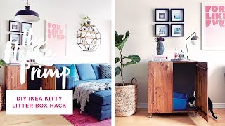 Tiny Condo Living/Dining Makeover For Under $300 | DIY Ikea Kitty Litter Box Hack | The Home Primp