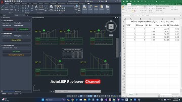 Tổng hợp khối lượng hót sụt Trắc ngang | Tính khối lượng trắc ngang THTN | AutoLISP Reviewer