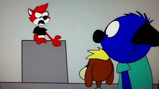 PaRappa the Rapper Tells Deema The Red Hybrid Cat to Stop It
