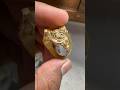 Green stone gold ring work in progress #gold #goldwork #handmade #goldenring #vairal