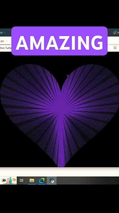 Heart Shape Pattern Using Python Turtle Graphic Design ️ #python # ...
