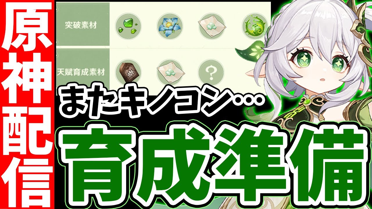  【原神Live】ナヒーダ最速育成に向けて素材を集めたりの育成準備！！【Genshin】 - YouTube Bildidee 
