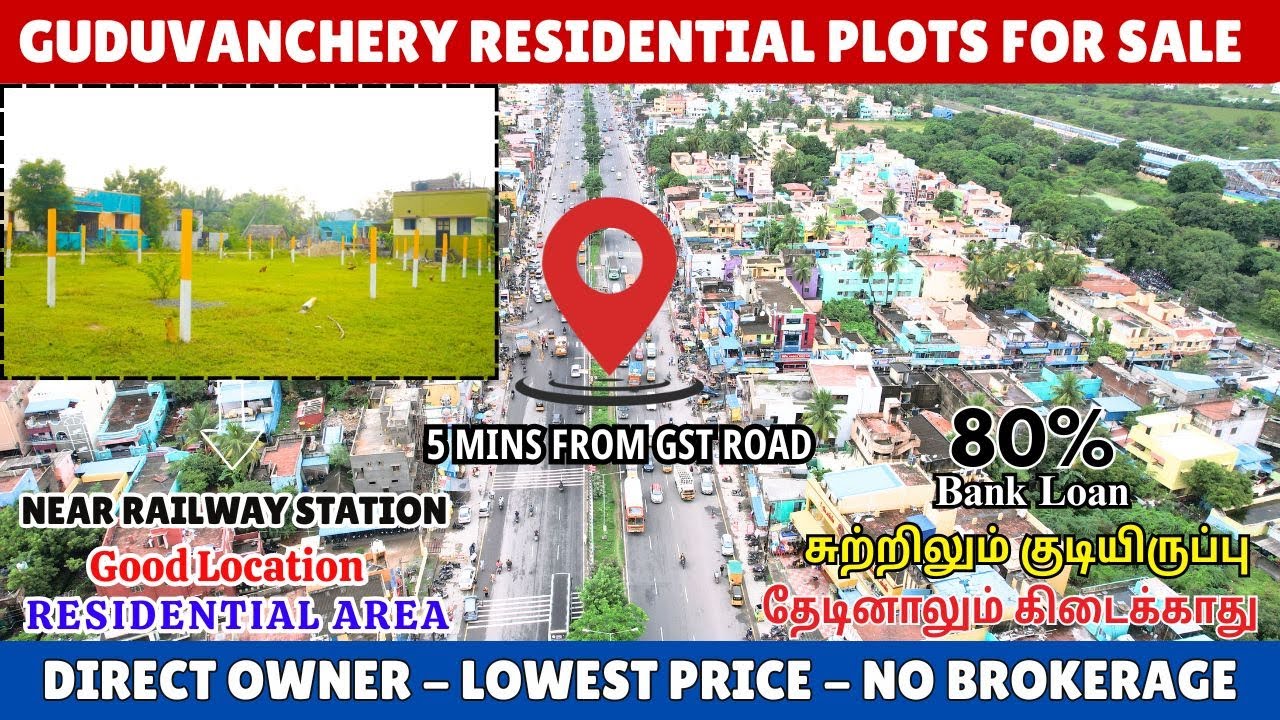 Guduvanchery Low Budget Land For Sale | 3 Residential Plots - DTCP Approved 