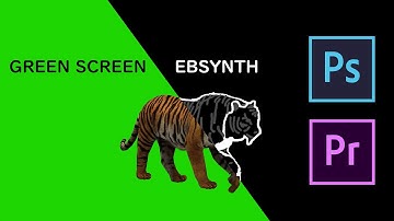 Ebsynth animation keyframes test with green screen video, Adobe Photoshop and Premiere Pro