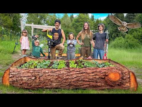 7 Days Working on the Homestead: Building Garden Beds & Surprise Baby Bunnies