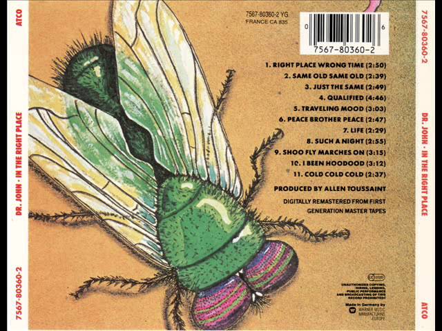 見本盤 PROMO DR.JOHN / IN THE RIGHT PLACE Dr John - In The Right Place (1973) full album - YouTube