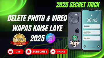 Delete Photo & Video Wapas Kaise Laye 2025 | 100% Working Mobile Recovery Trick | DiskDigger