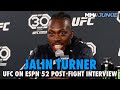 Jalin Turner Reacts to Late Referee Stoppage in Bobby Green Knockout | UFC Austin