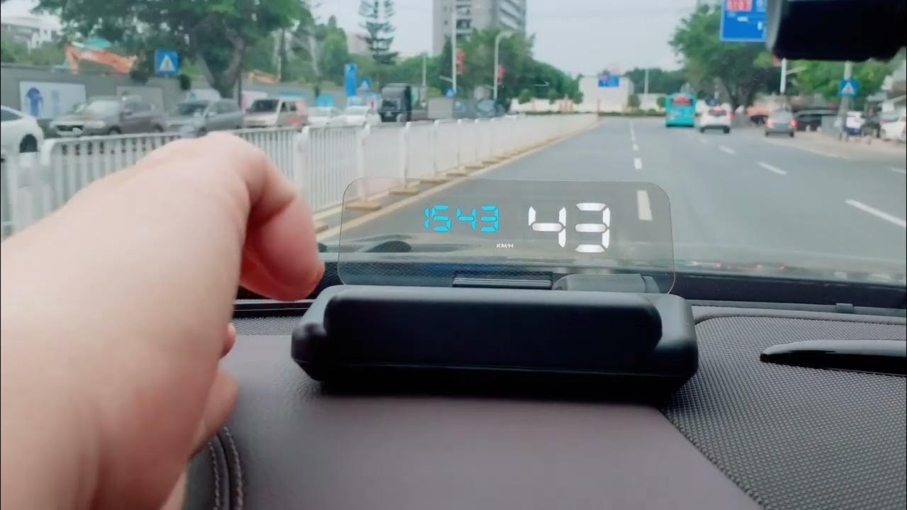 T900 Universal Car GPS HUD Head Up Display Blue color YouTube