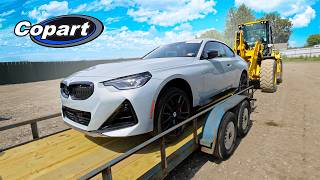 BUYING A SALVAGE BMW M240i FROM COPART!