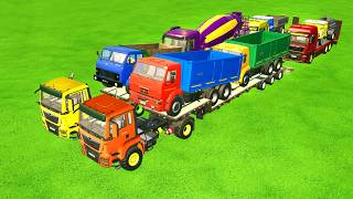 CARS with Colors | All Cars Transport With Urban Trucks In Fs22 | Farming Simulator 22 |