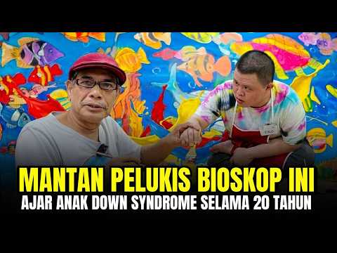 20 Tahun Mengajar Lukis Anak Down Syndrome, Kisah Bapak Ini Bikin Haru!