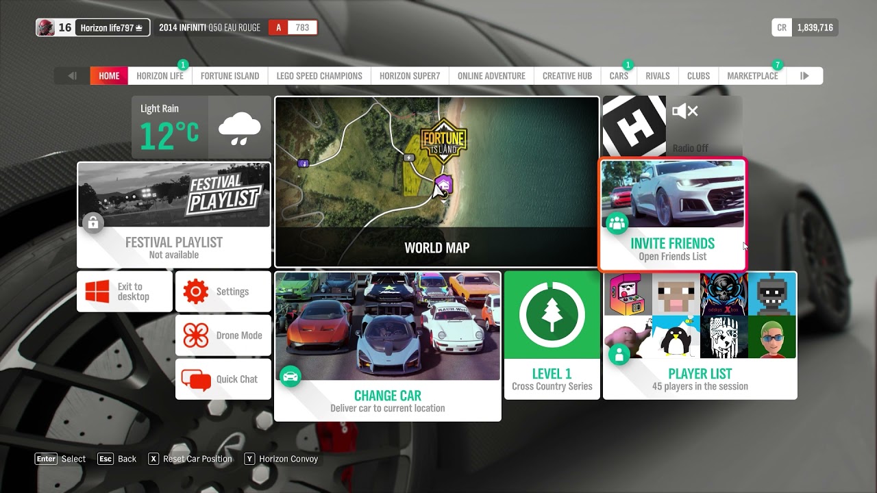Invite Friends in Forza Horizon 4 - to Play online