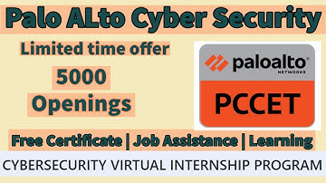 Palo Alto Cyber Security Free Certificate | Hiring 5000 Intern | Job opportunities | Security