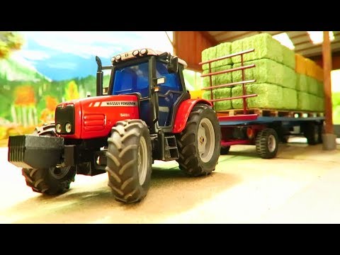 toy tractor videos working on the farm