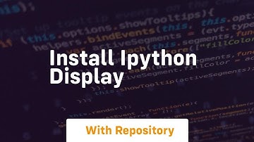 install ipython display