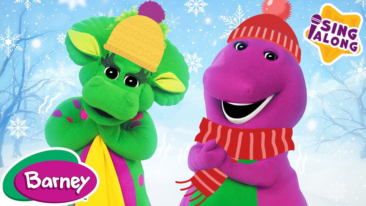 It's Cold!!! Changing Weather Songs for Kids Barney the Dinosaur