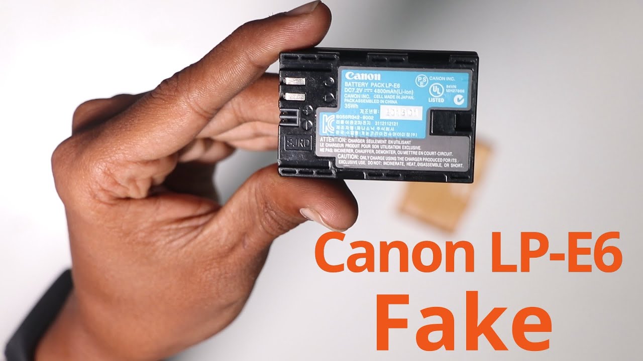 Canon LPE6 fake disassembly and capacity testing YouTube