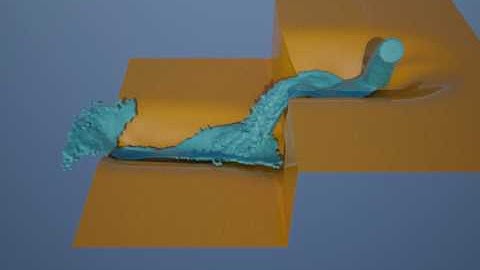 Fluid simulation with Realflow