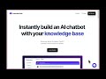 How to build your own custom ChatGPT Chatbot from a website link