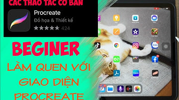 Bài 1 - Làm quen với giao diện Procreate/Các thao tác cơ bản/phím tắt/app vẽ minh hoạ