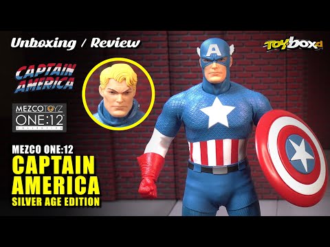 MEZCO TOYZ ONE:12 CAPTAIN AMERICA Silver Age Edition Unboxing