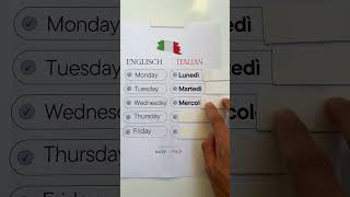 Learn how to say (Tuesday) in Italian