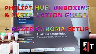 Philips Hue Unboxing Installation Guide Razer Chroma Setup.