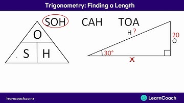 NCEA Maths Level 1 Geometric Reasoning: Trigonometry Finding a Length